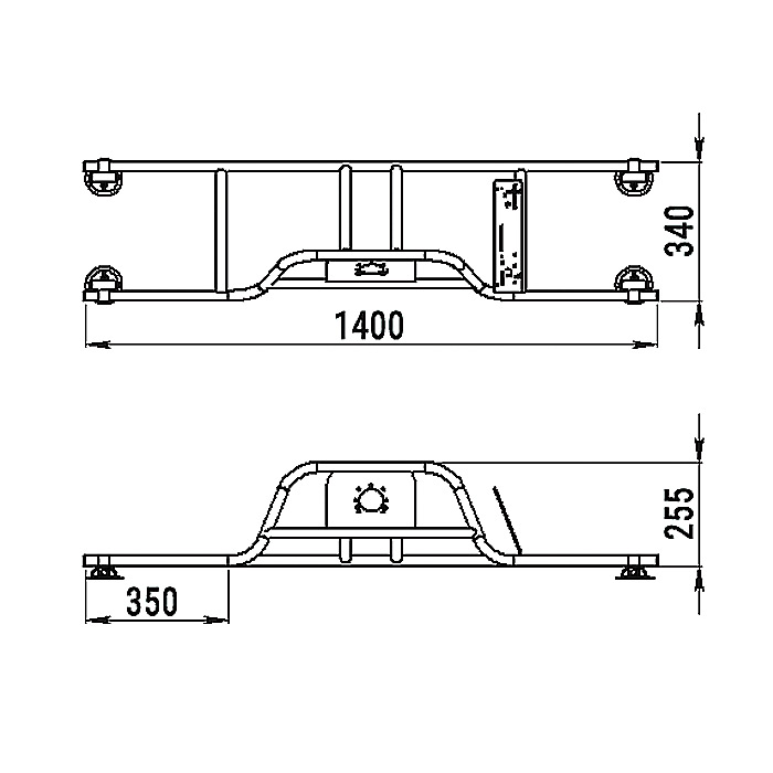 Стойка рулевая с бортовым креплением малая в Новокузнецке