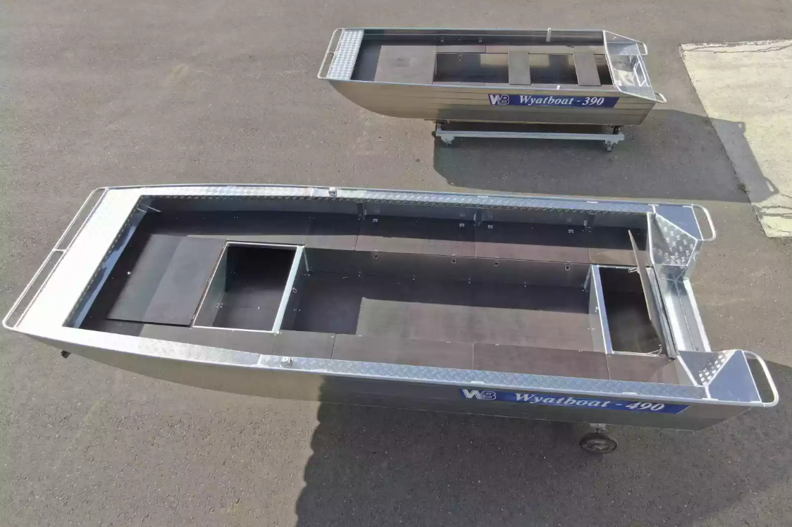 Алюминиевая лодка Wyatboat-490 Jonboat в Новокузнецке