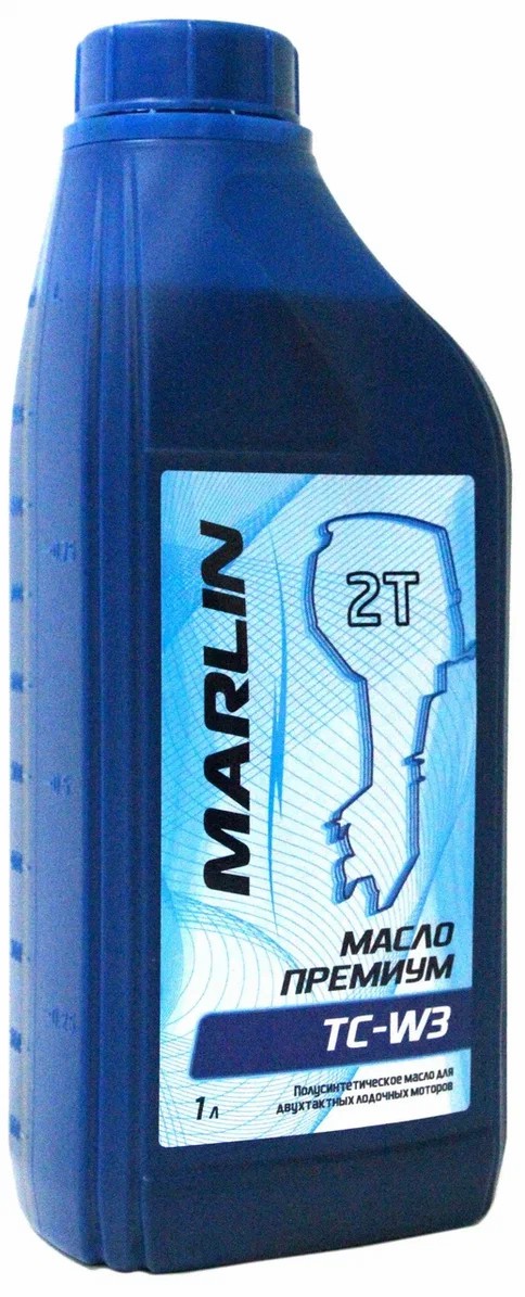 МАСЛО ПОЛУСИНТЕТИЧЕСКОЕ MARLIN ПРЕМИУМ 2Т, TC-W3, 1 ЛИТР в Новокузнецке