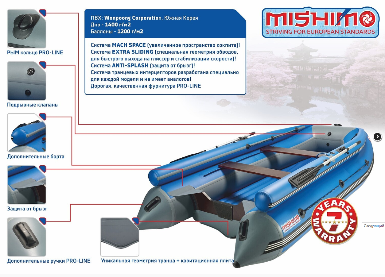 КОМПЛЕКТ ЛОДКА MISHIMO FAMILY LITE 370 + МОТОР 9,9 (15) Л.С. в Новокузнецке
