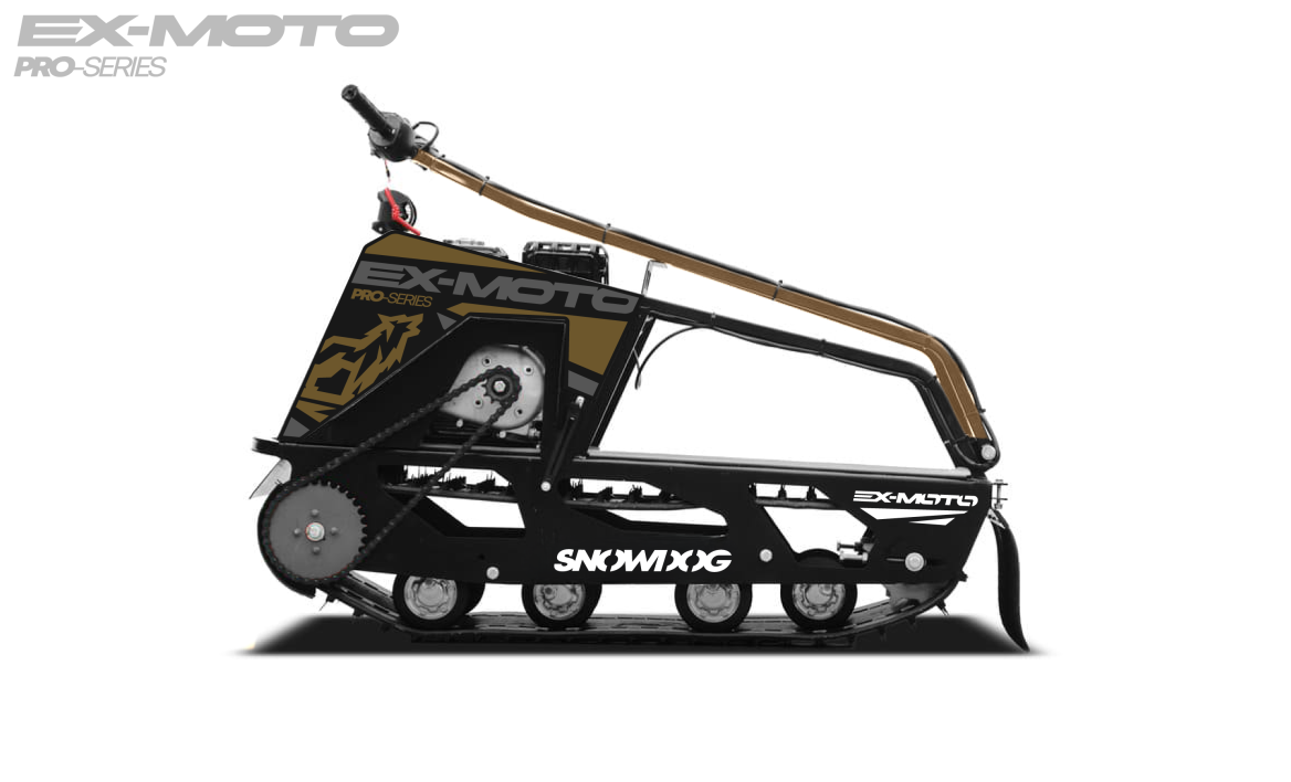 Мотобуксировщик EX-MOTO SNOWDOG S380 8л.с. в Новокузнецке