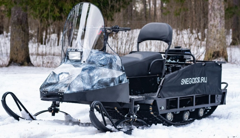 Миниснегоход Бурлак Егерь Экспедитор 15 л.с. , реверс, тормоз, капот белый в Новокузнецке