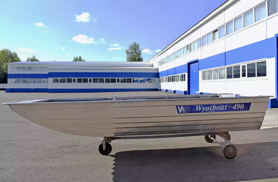 Алюминиевая лодка Wyatboat-490 Jonboat в Новокузнецке