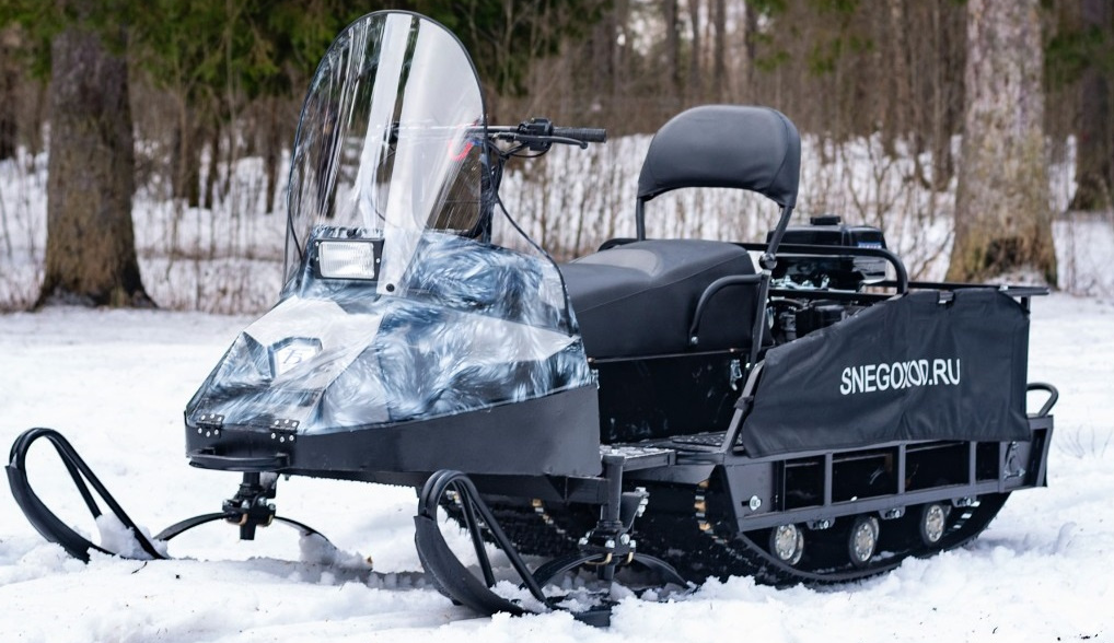 Миниснегоход Бурлак Егерь Экспедитор 15 л.с. , реверс, тормоз, капот белый в Новокузнецке