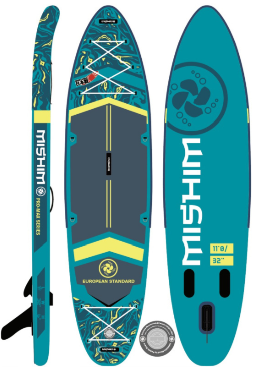 SUP (САП) Доска MISHIMO PRO-MAX Light Teal 11,6’ (355см) в Новокузнецке