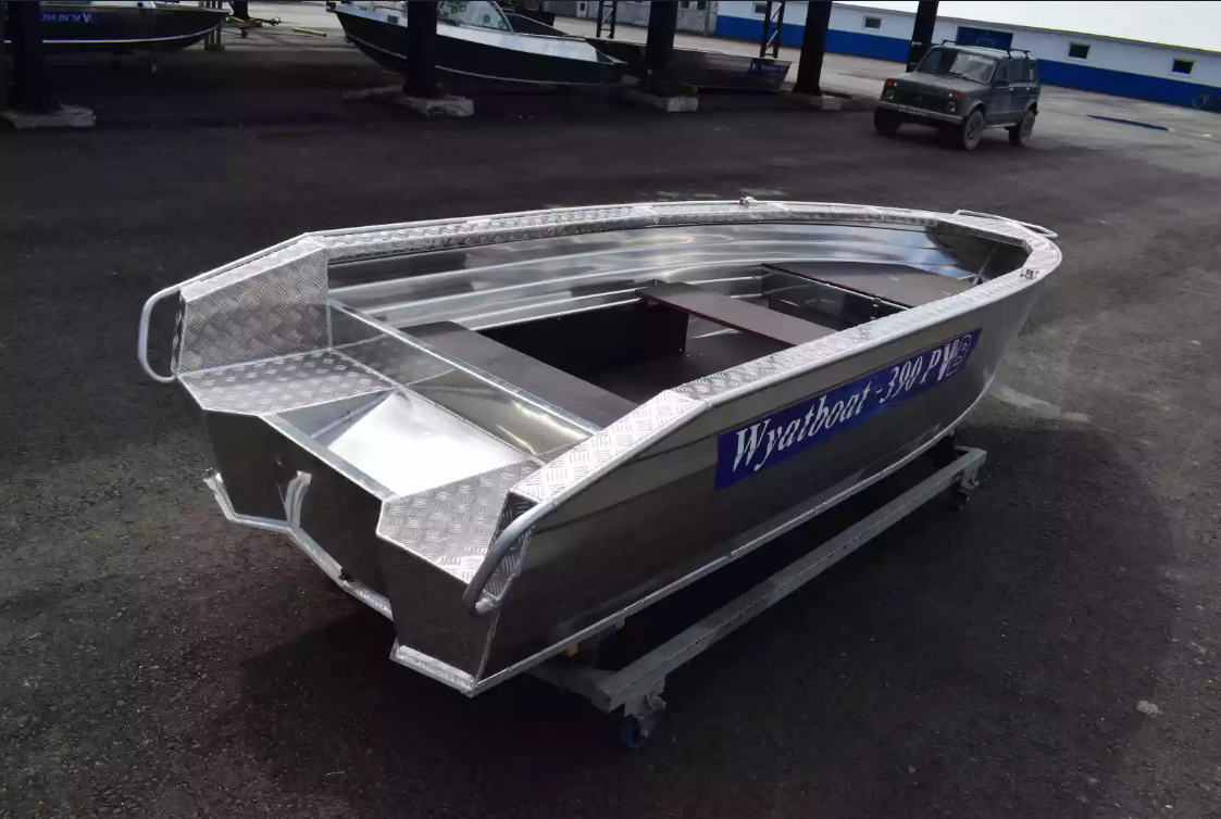 Алюминиевая лодка Wyatboat-390Р Увеличенный борт в Новокузнецке