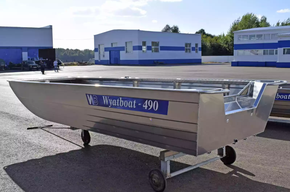 Алюминиевая лодка Wyatboat-490 Jonboat в Новокузнецке