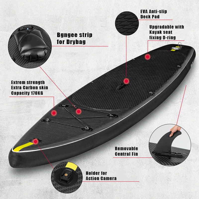 SUP (САП) ДОСКА MISHIMO CARBON DARKSIDE 10.6’ (325СМ) в Новокузнецке