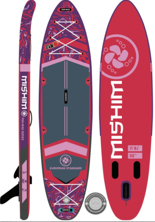 SUP (САП) Доска MISHIMO PRO-MAX Viva Magenta 10.8’ (330см) в Новокузнецке