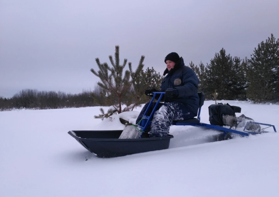 Мотобуксировщик толкач Альбатрос-XL8 с модулем. С фарой, склизы в Новокузнецке