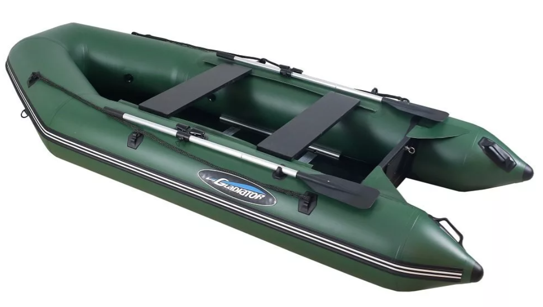 МОТОРНО-ГРЕБНАЯ ЛОДКА ПВХ GLADIATOR А 340 ТК С ФАНЕРНЫМ ПОЛОМ в Новокузнецке