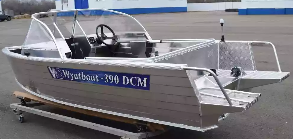 Алюминиевая лодка Wyatboat-390 DCM Увеличенный борт в Новокузнецке