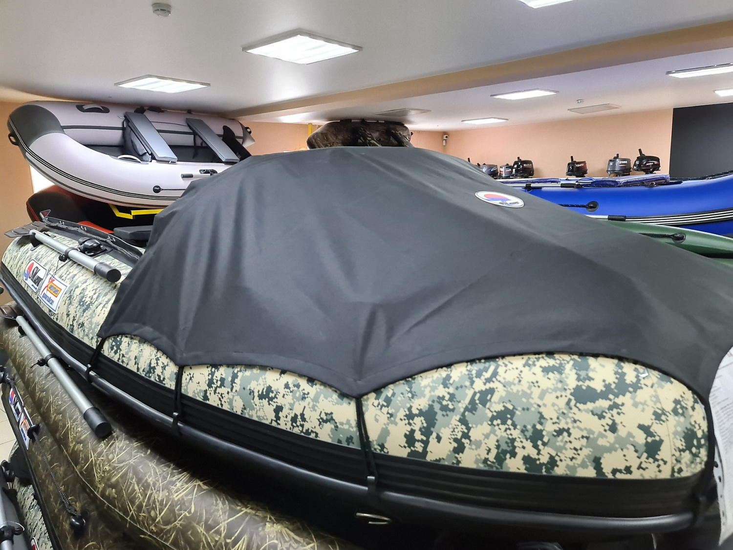 КОМПЛЕКТ НОСОВОГО ТЕНТА К ЛОДКЕ SMARINE AIR MAX 380 ЧЕРНЫЙ в Новокузнецке