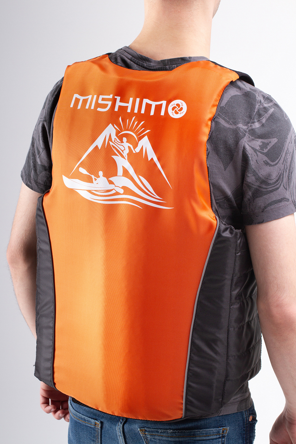 Жилет спасательный MISHIMO PRO Премиум качества Черно-оранжевый в Новокузнецке